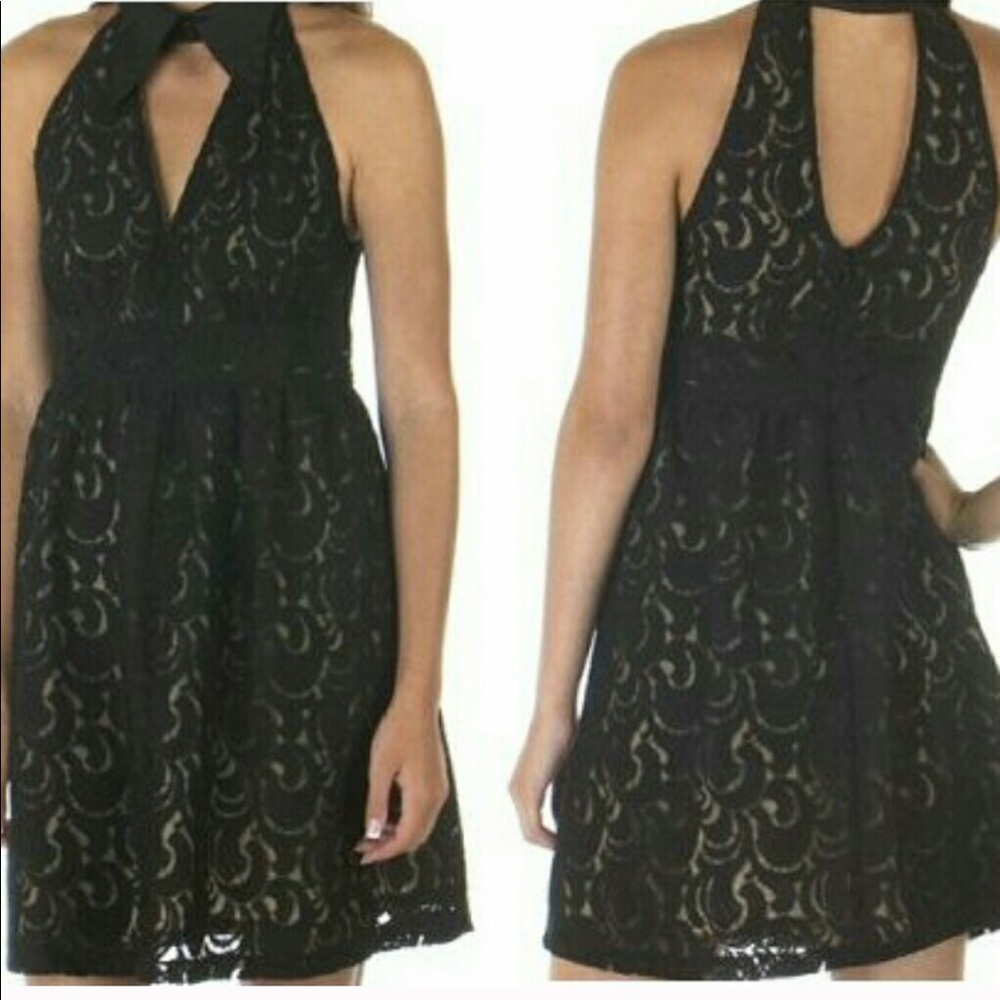 Anna Sui Target Lace Fit and Flare Halter Dress - Picture 2 of 8